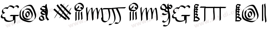 God XinJingGBT Bold字体转换
